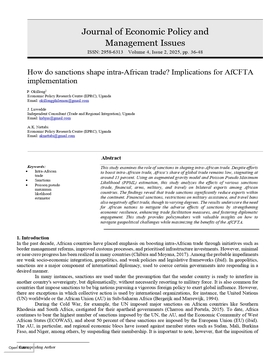 How do sanctions shape intra-African trade? Implications for AfCFTA  implementation