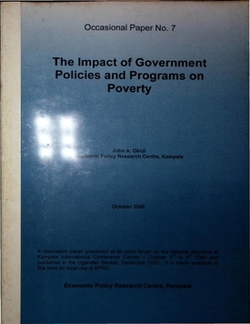 The Impact of Government Policies and Programs on Poverty