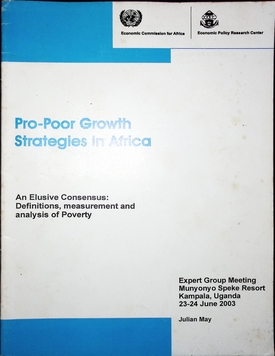 Pro-Poor Growth Strategies in Africa An elusive consensus: Definitions, measurement And analysis of Poverty