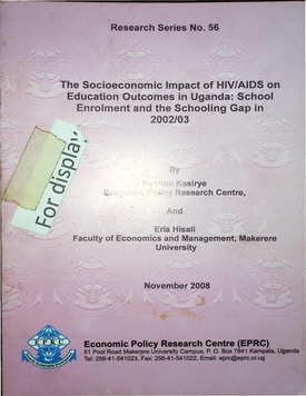 The Socioeconomic Impact of HIV/AIDS on Education Outcomes in Uganda: School Enrolment and the Schooling Gap in 2002/03